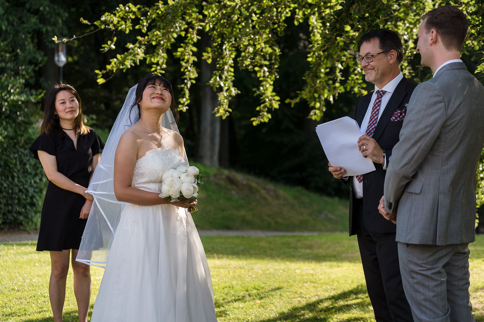 Bröllop ceremoni på Bokskogen Golfklubb