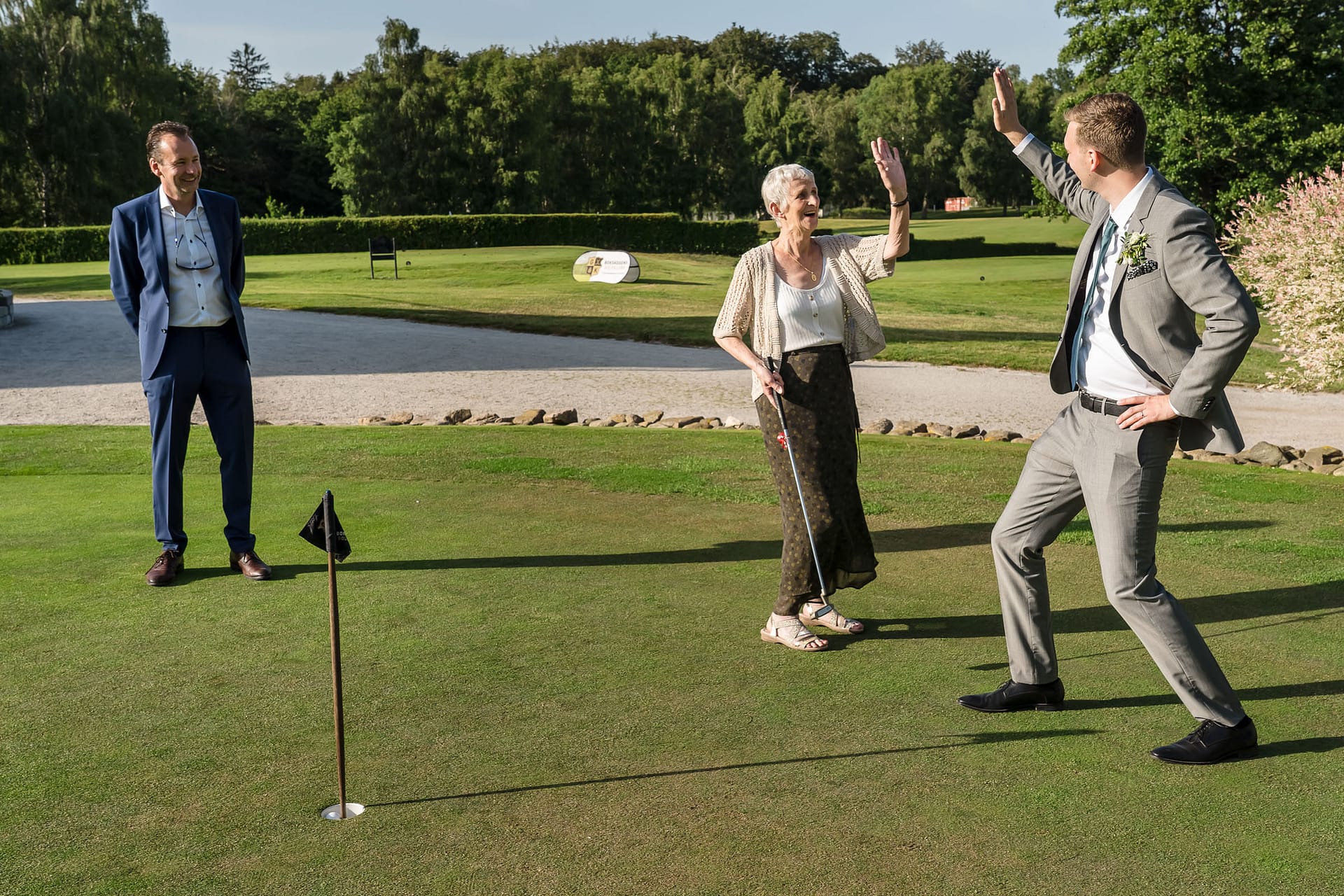 Bröllop på Bokskogen Golfklubb: minigolf spel