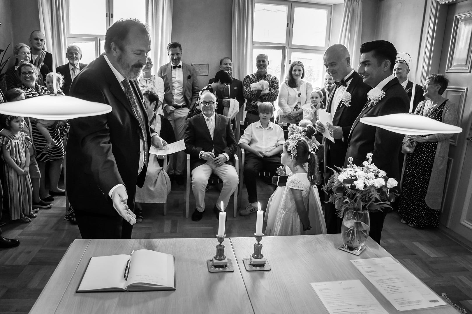 Bröllop på Rådhus i Lund av Bröllopsfotograf Lund