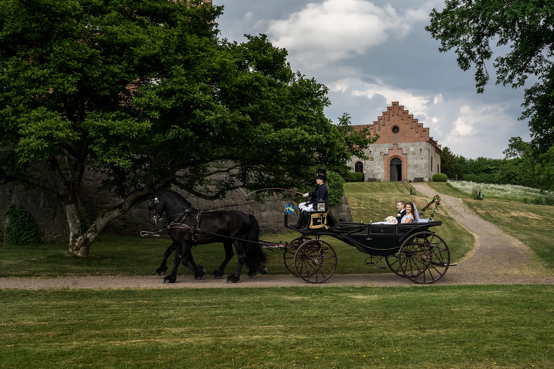 Bröllop på Trollenäs slott av Bröllopsfotograf Skåne
